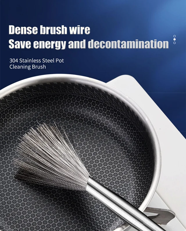 304 stainless steel Cleaning brush - Image 4