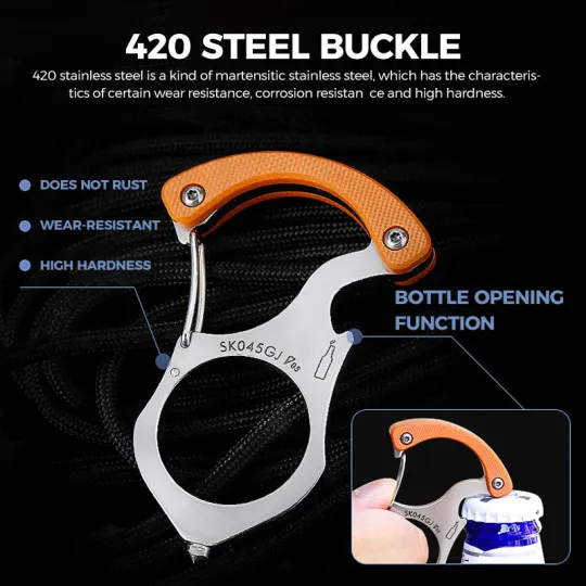 💎HOT SALE ✨Outdoor G10 Self Defence Keychain - Image 8