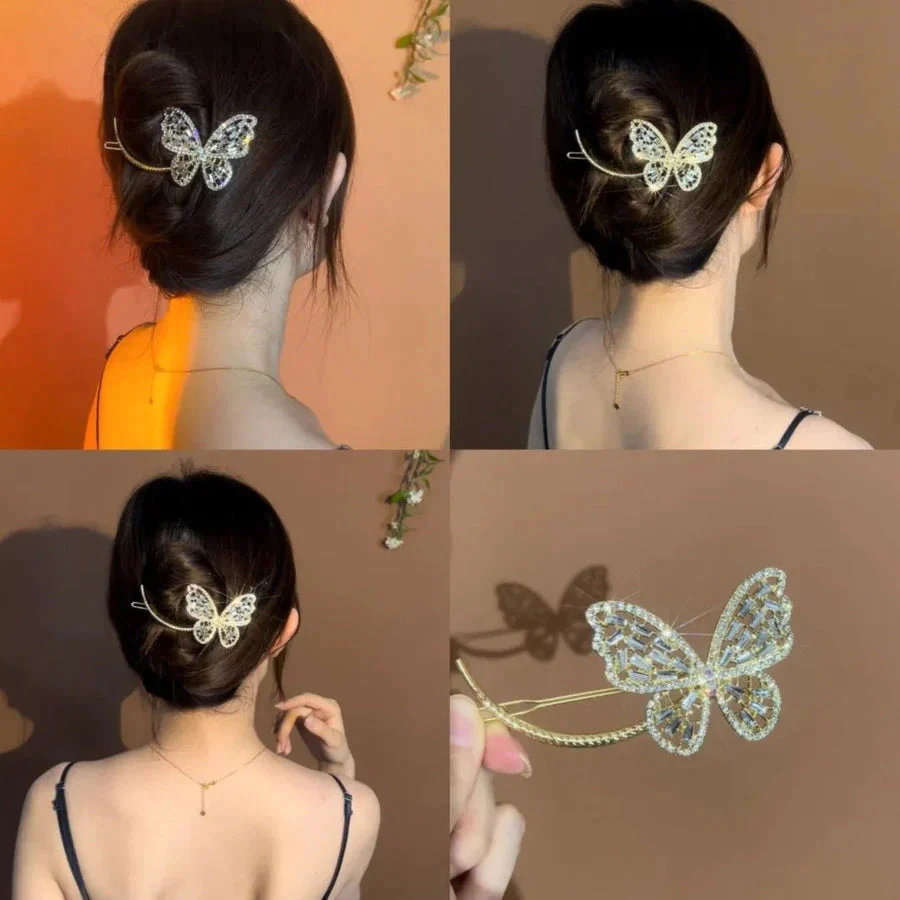 Coil Hair Pearl Arc Spring Hair Clip - Image 6