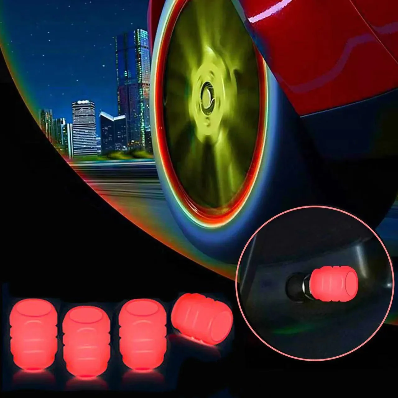 Fluorescent tire valve caps - Image 3