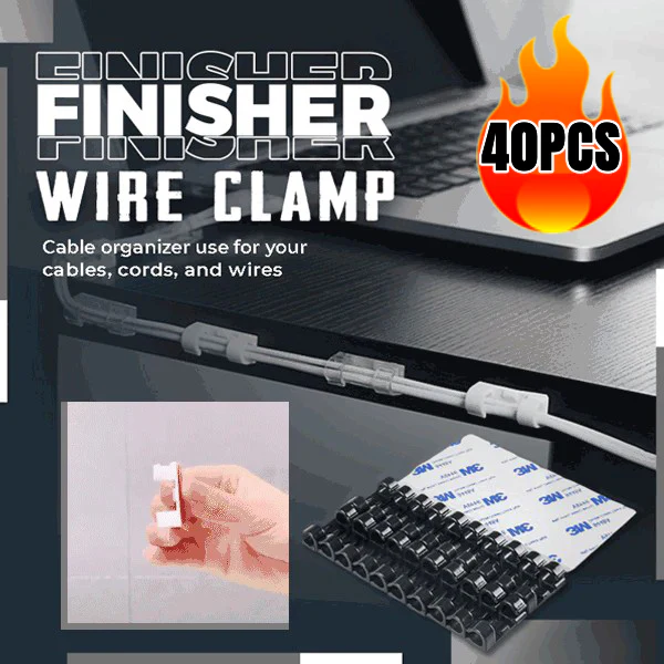 💎Home Essentials：Finisher Wire Clamp 40PCS