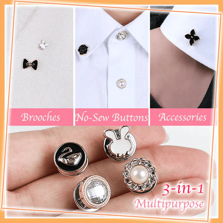 Multipurpose No-Sew Classy Buttons (10 Pcs) - Image 7