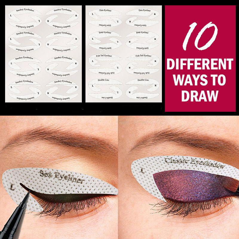 QUICK EYELINER EYESHADOW STENCILS(3 SETS-12PCS) - Image 6