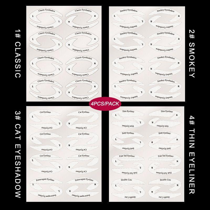 QUICK EYELINER EYESHADOW STENCILS(3 SETS-12PCS) - Image 7
