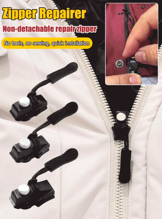 Removable zipper repairer