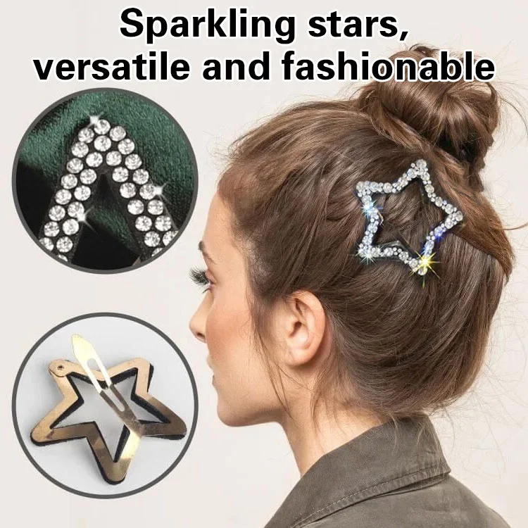 Shining rhinestone hair clips - Image 3