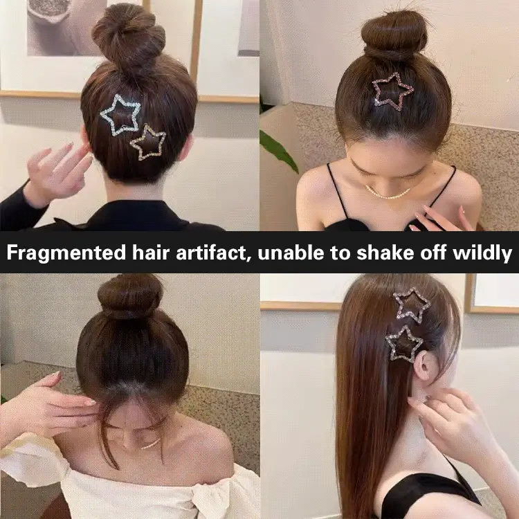 Shining rhinestone hair clips - Image 4