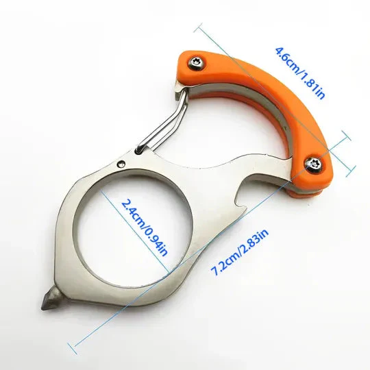 Multifunctional Keychain Self-defense Portable Car Keychain Bottle Opener - Image 2