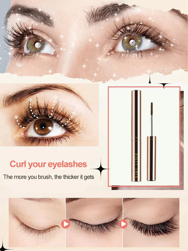 2026 NEW💖Upgrade Waterproof fiber long curl fine brush quick drying mascara - Image 5